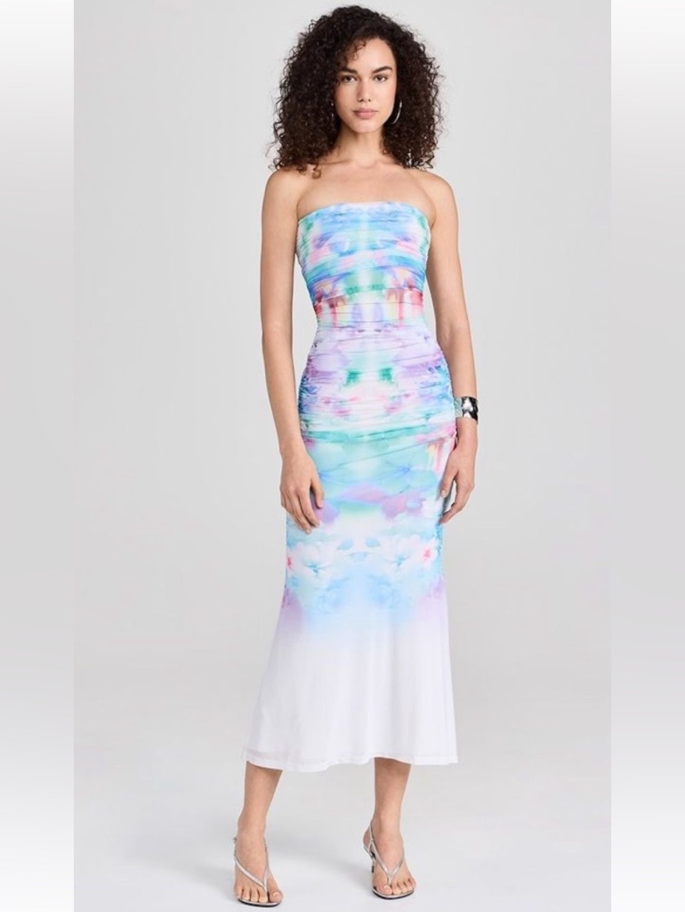 {AFRM} Strapless Body-con Charlotte Midi Dress Size M